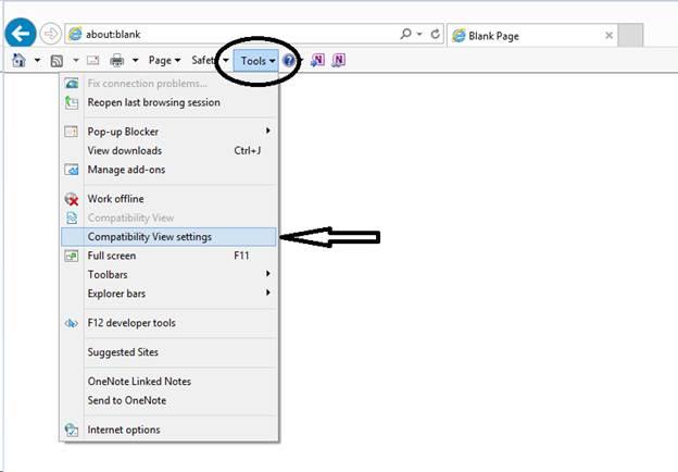 Compatibility View Settings